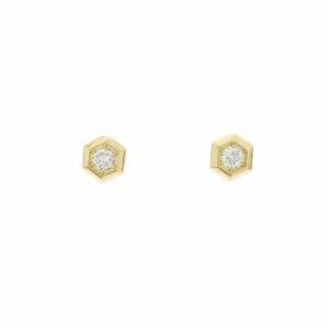 【リメイク】K18YG ダイヤモンド ピアス 0.16CT