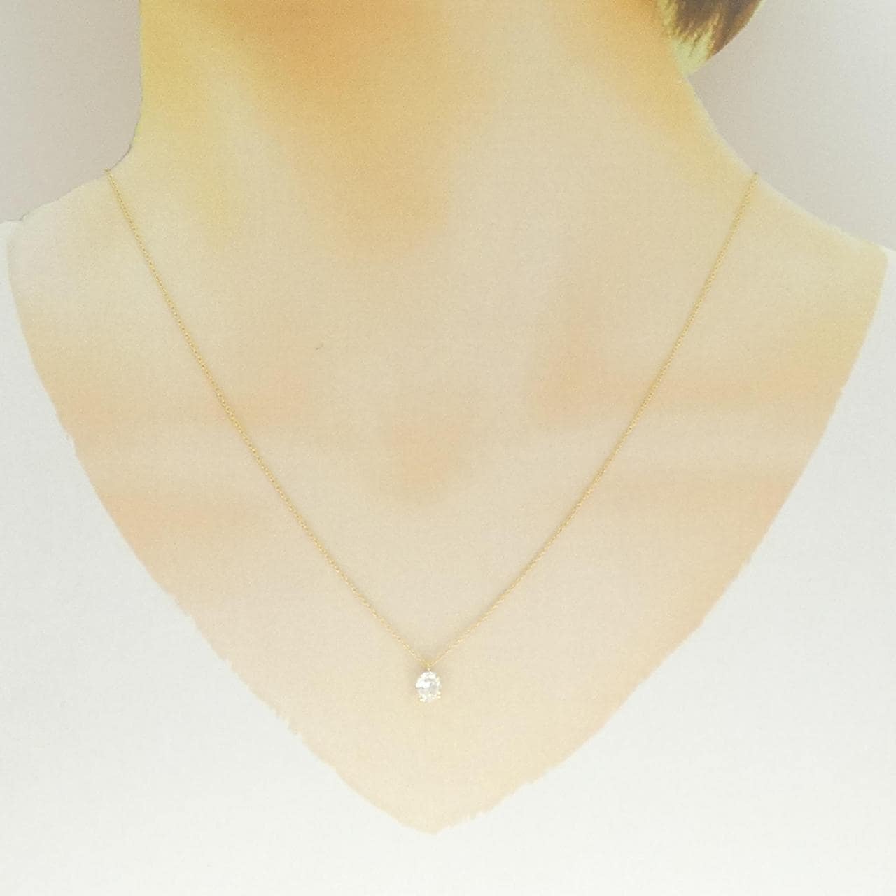 【リメイク】K18YG ダイヤモンド ネックレス 0.514CT E SI2 オーバルカット