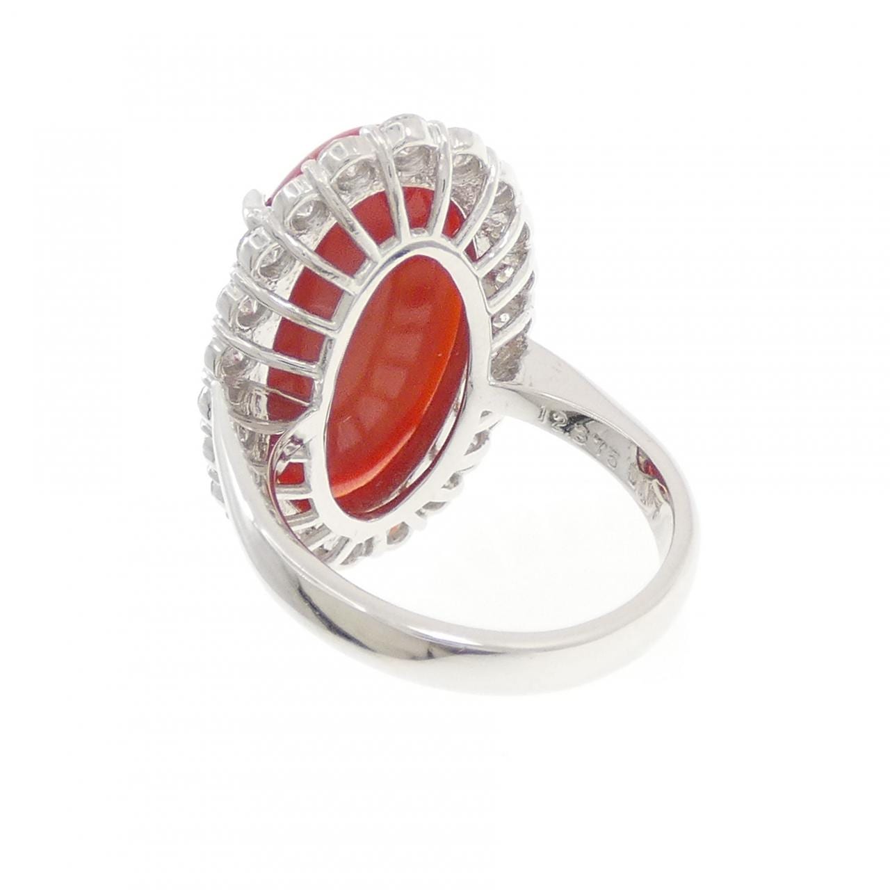 PT900 サンゴ リング 12.375CT