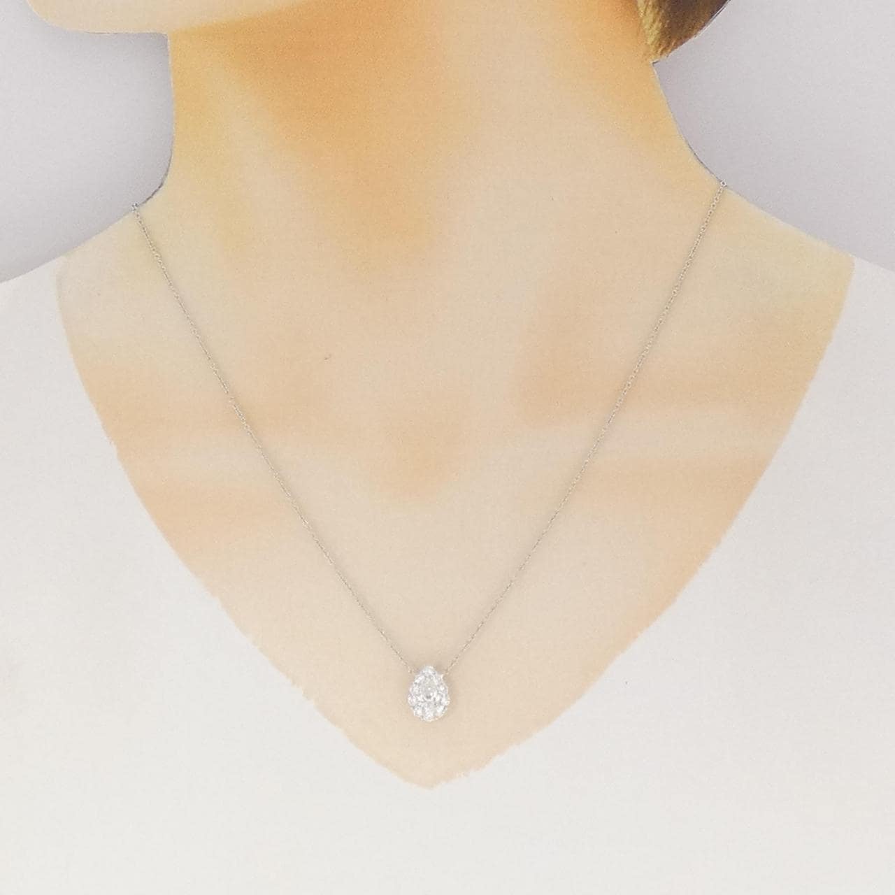 グラフ アイコン ネックレス 0.52CT (H VVS1)