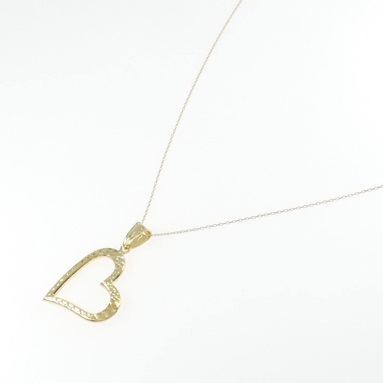 K18YG ハート ネックレス