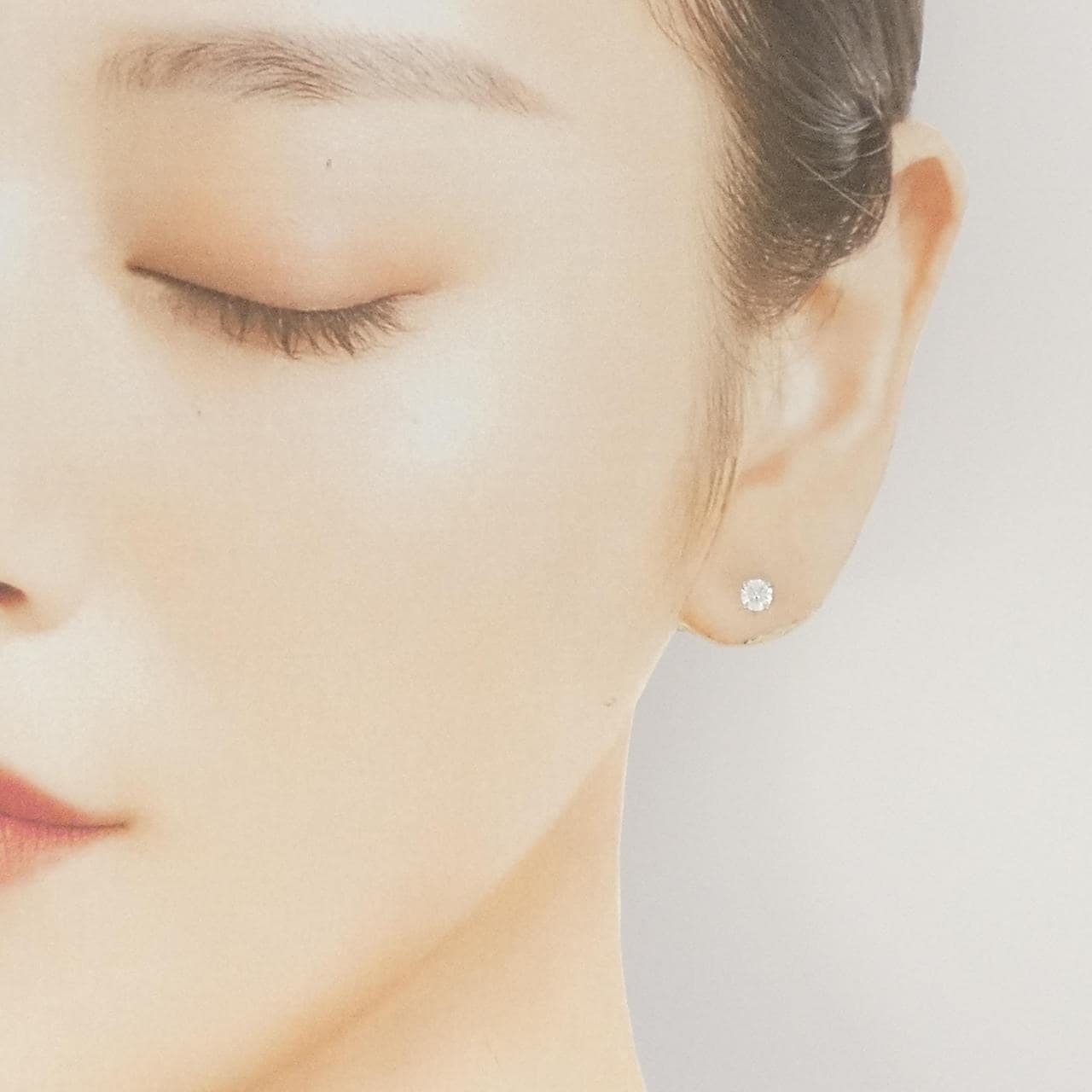 ティファニー ソリティア ピアス 0.22CT 0.22CT F VVS1-2 3EXT-EXT