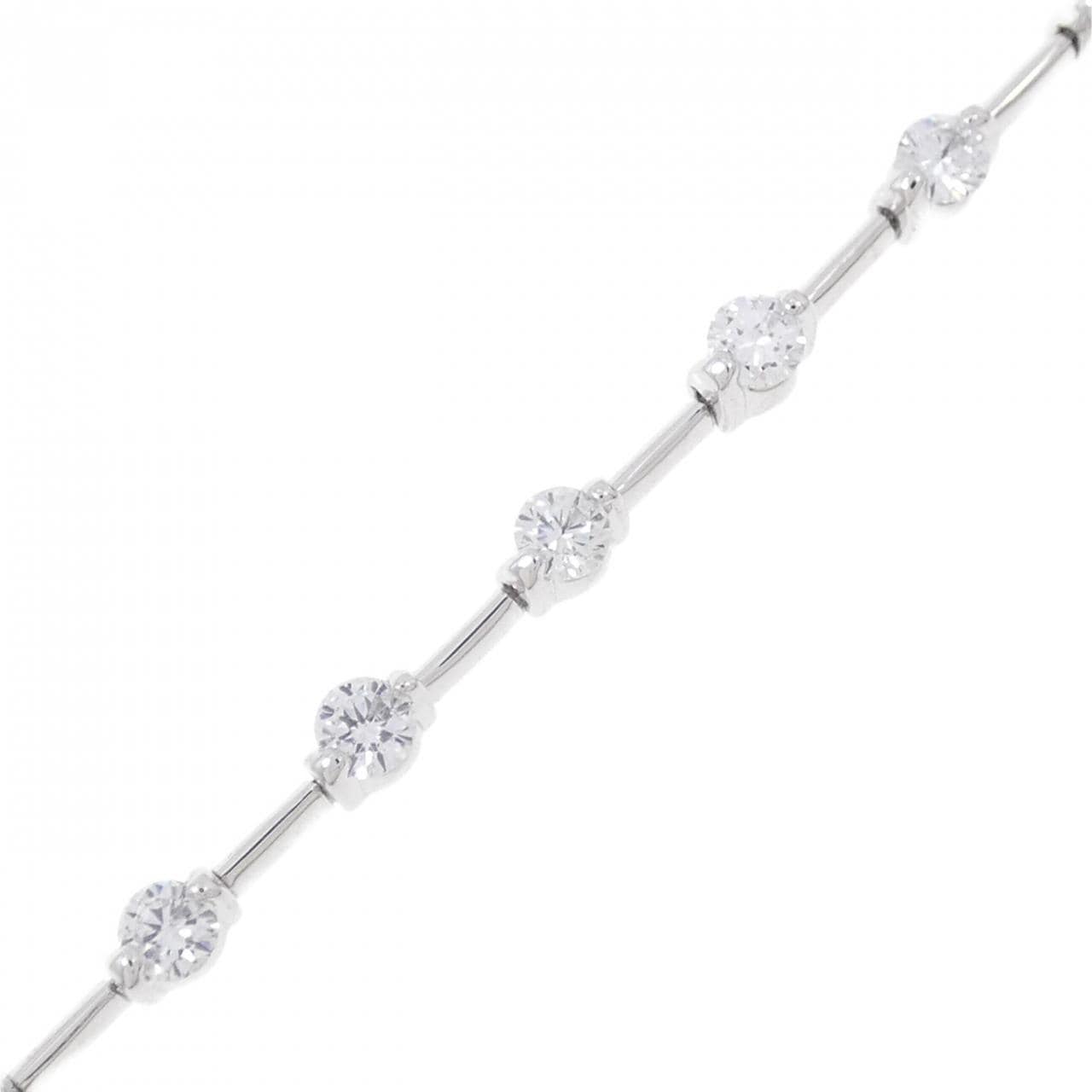 K18WG Diamond Bracelet 1.35CT