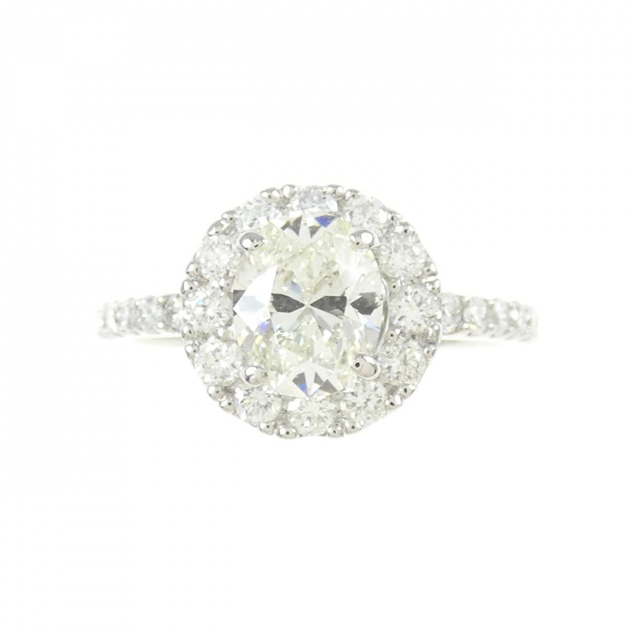 PT900 Diamond Ring 1.012CT K VS2 Oval Cut