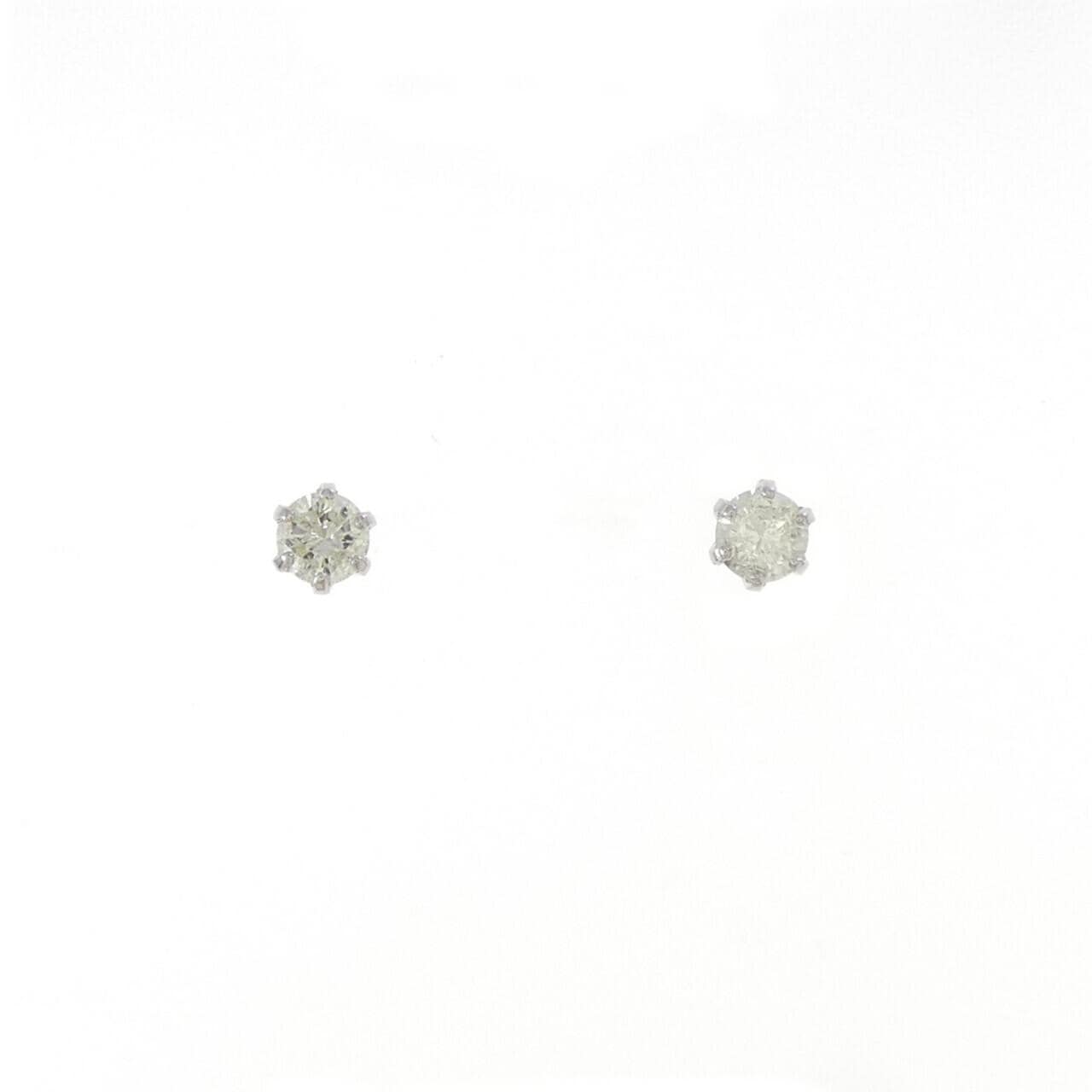 PT900单钻钻石耳环 0.30CT