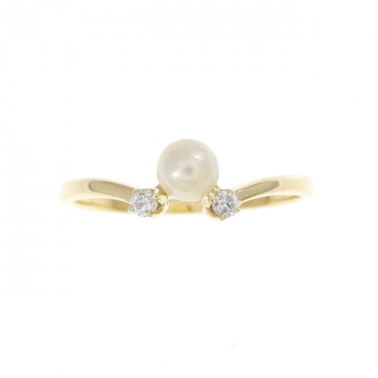 K18YG アコヤパール リング 3.7mm