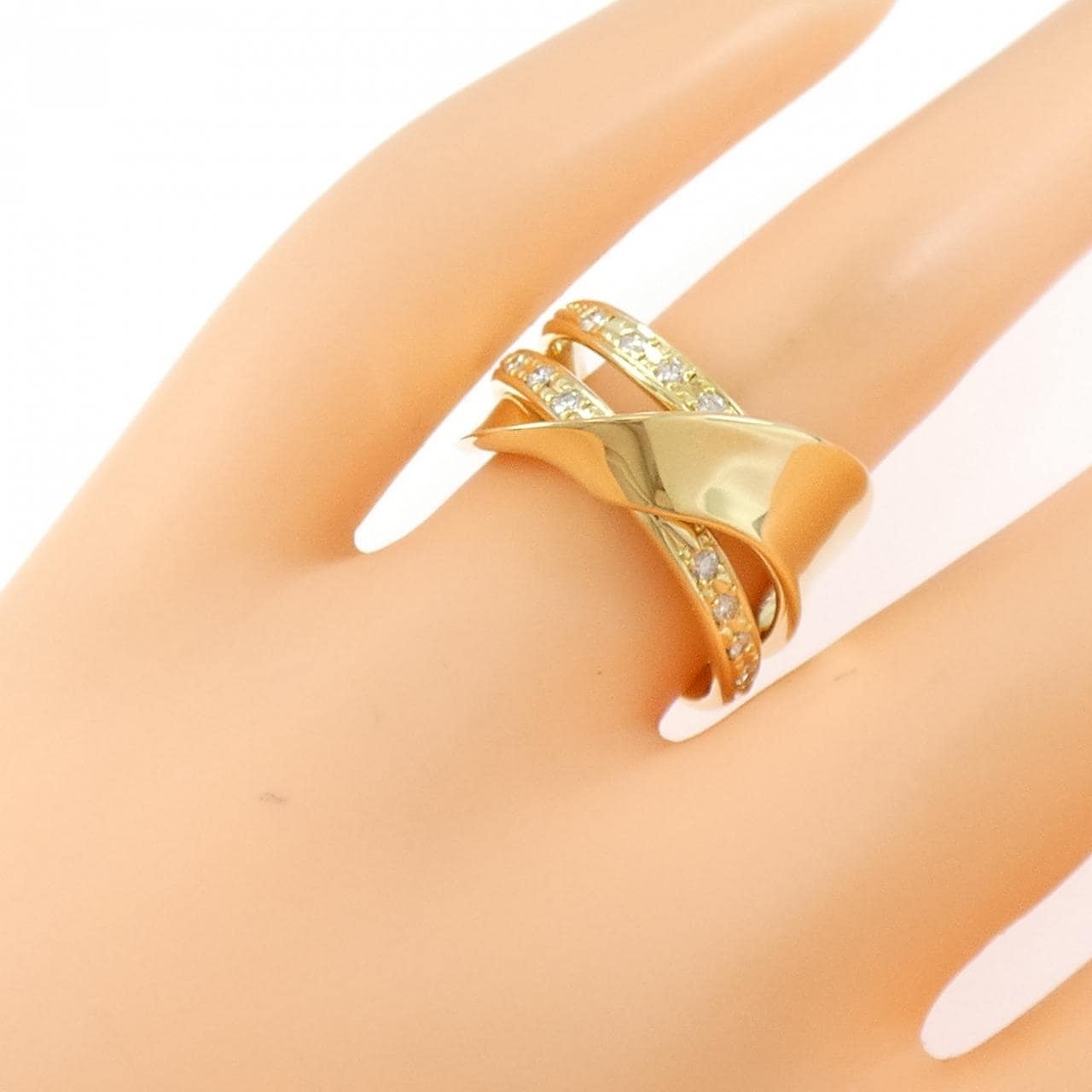 K18YG ダイヤモンド リング 0.20CT