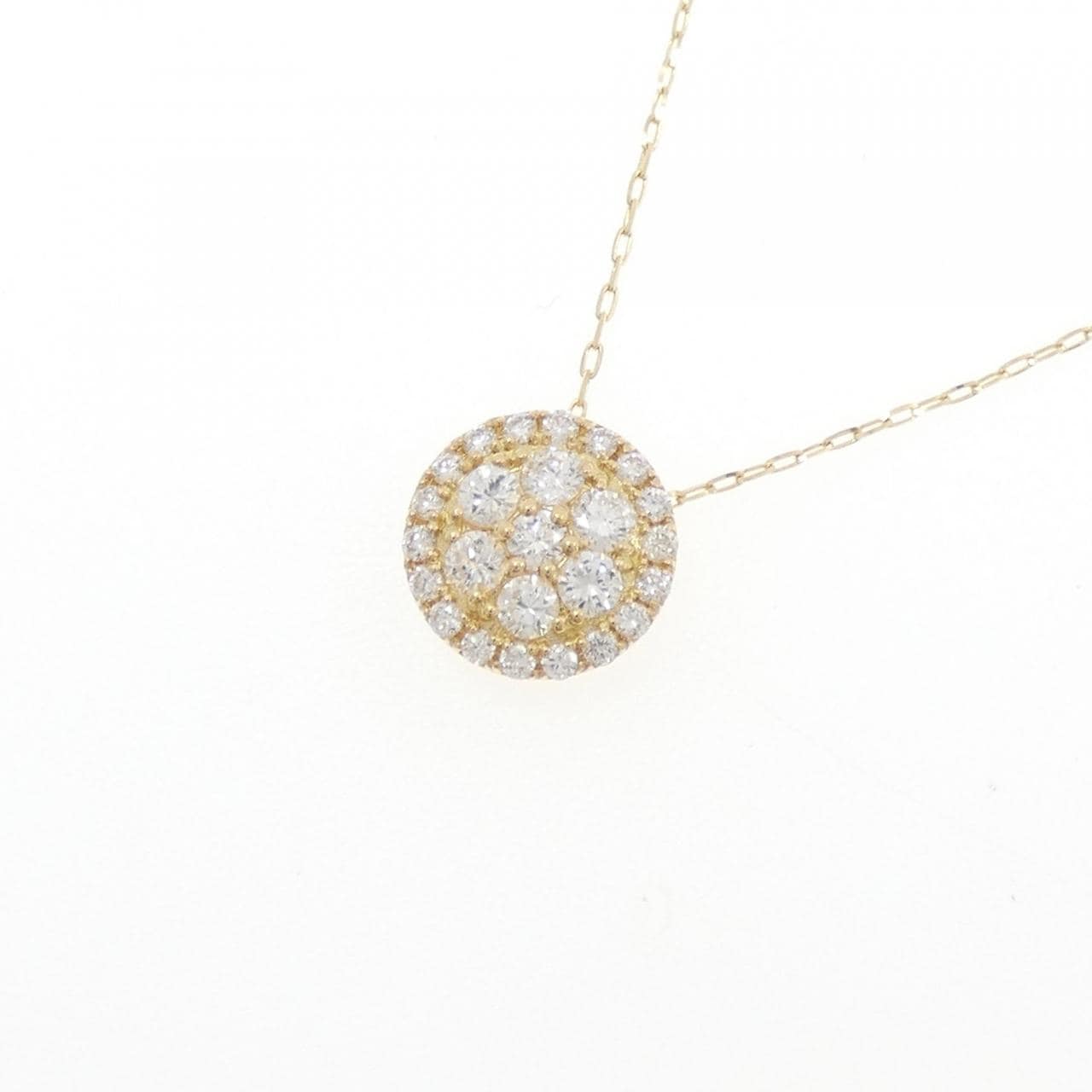 【リメイク】K18YG ダイヤモンド ネックレス 0.30CT