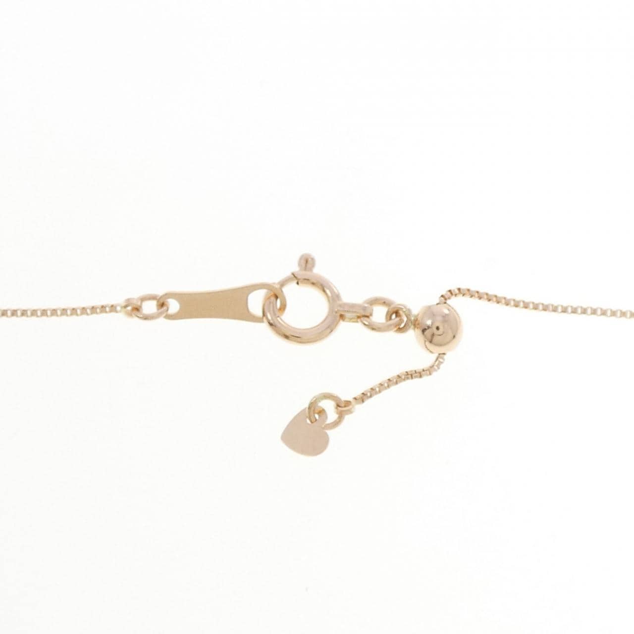 K18PG ハート ダイヤモンド ネックレス 0.30CT