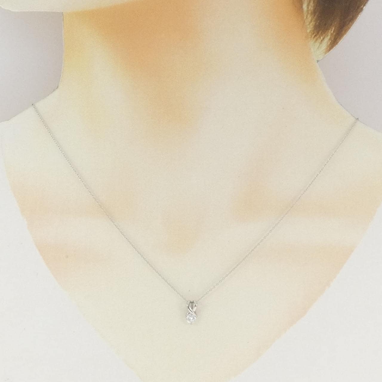 PT900/PT850 ダイヤモンド ネックレス 0.25CT