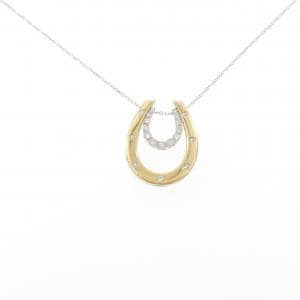 K18WG/K18YG/PT900 2WAY ダイヤモンド ネックレス 0.43CT