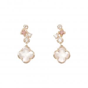 サマンサティアラ ローズクオーツ ピアス