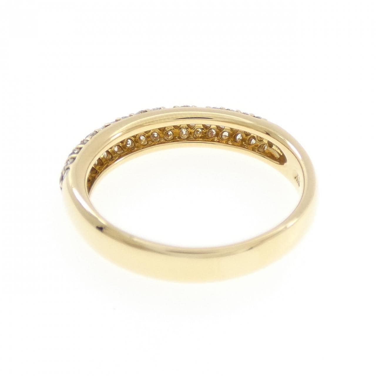 K18YG パヴェ ダイヤモンド リング 0.52CT