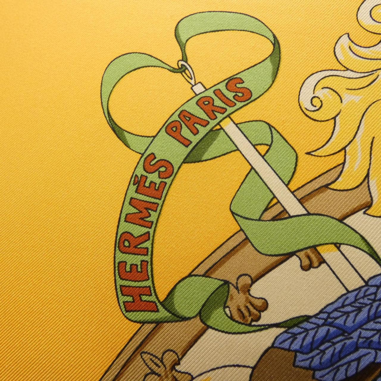 エルメス MUSEE VIVANT DU CHEVAL CHANTILLY カレ スカーフ