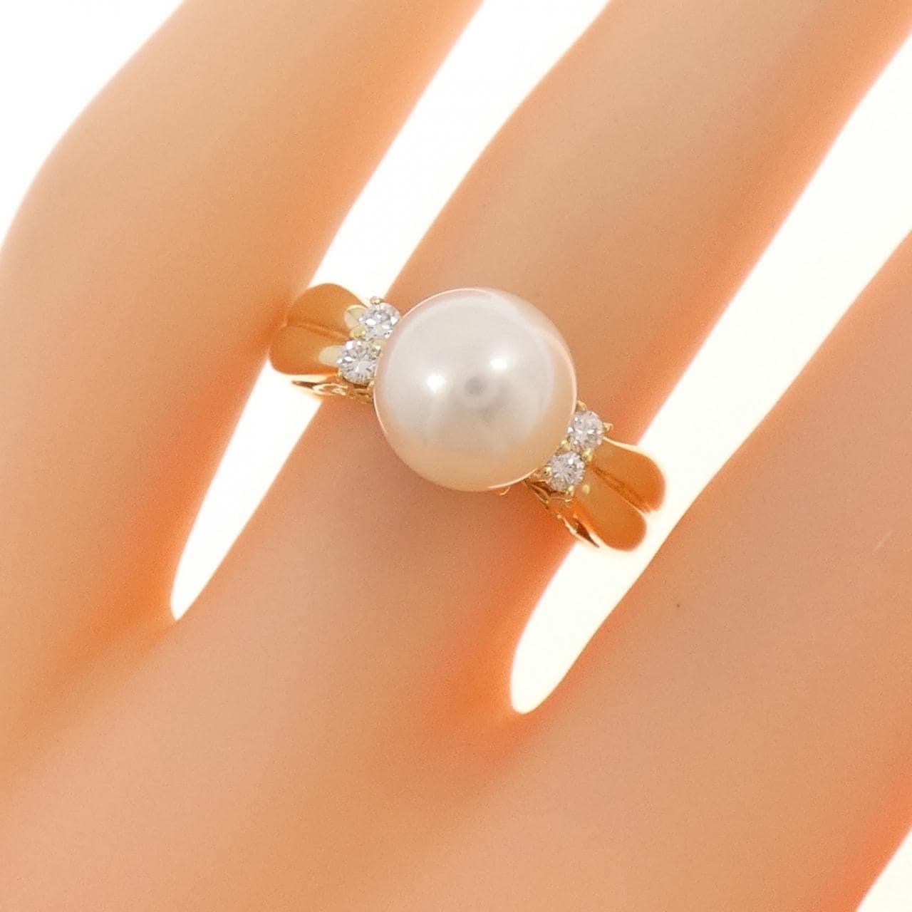 K18YG アコヤパール リング 8.2mm