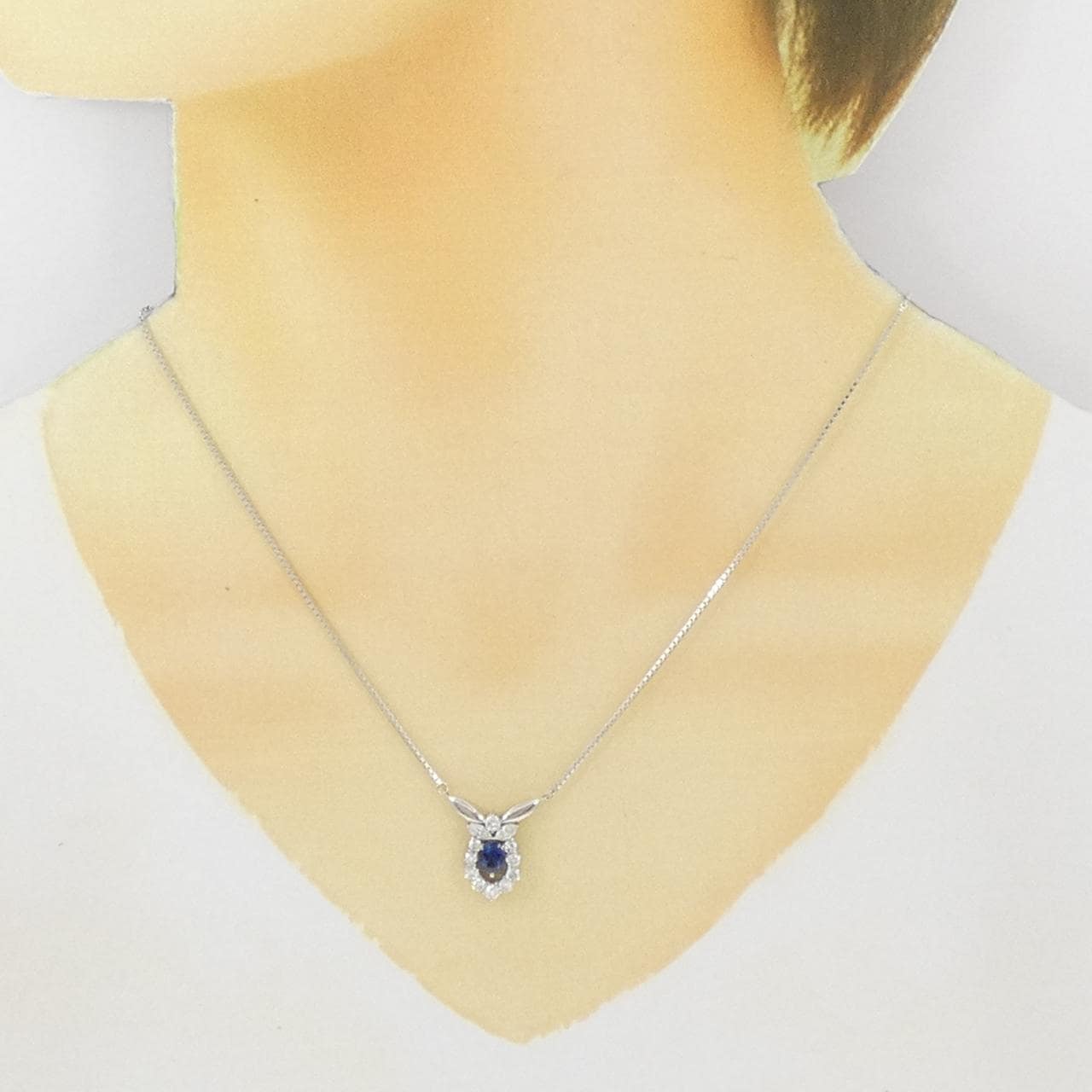 PT900/PT850 サファイヤ ネックレス 0.52CT