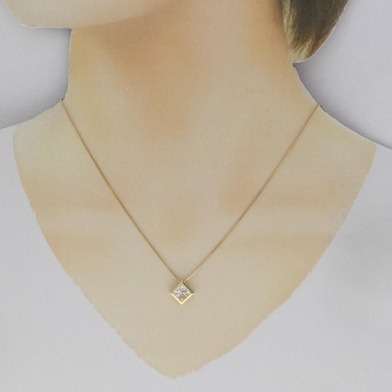 K18YG ダイヤモンド ネックレス 0.80CT