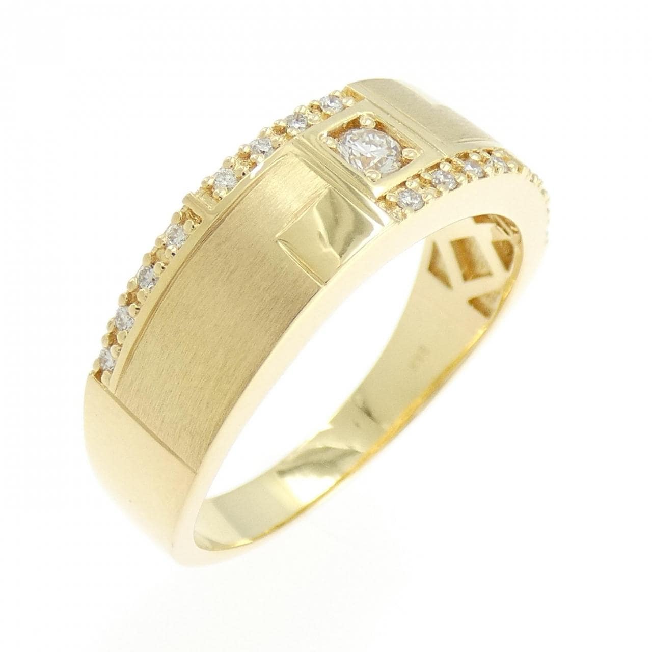 【新品】K18YG ダイヤモンド リング 0.19CT