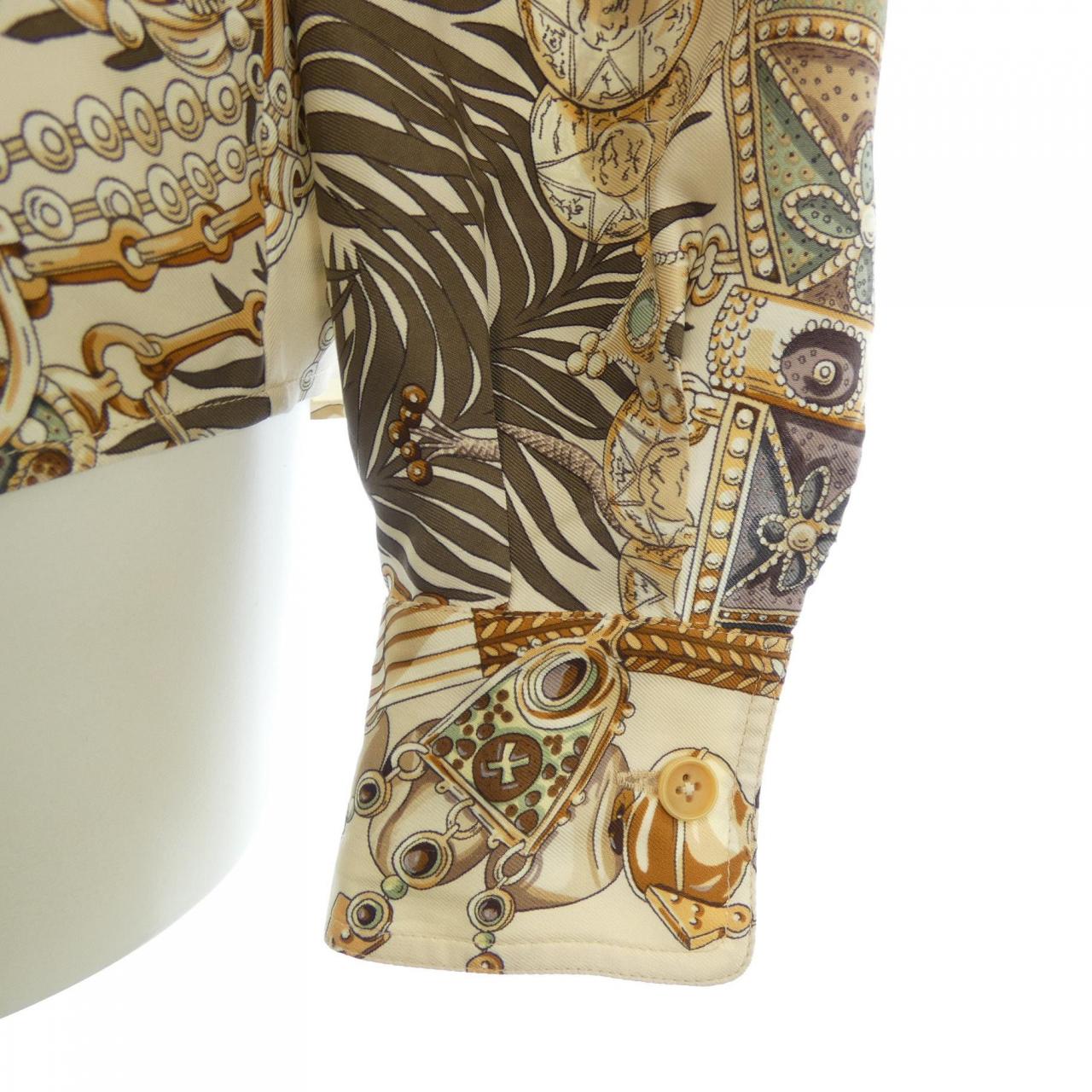 エルメス HERMES TERRES PRECIEUSES ツイルレーヌ. シャツ