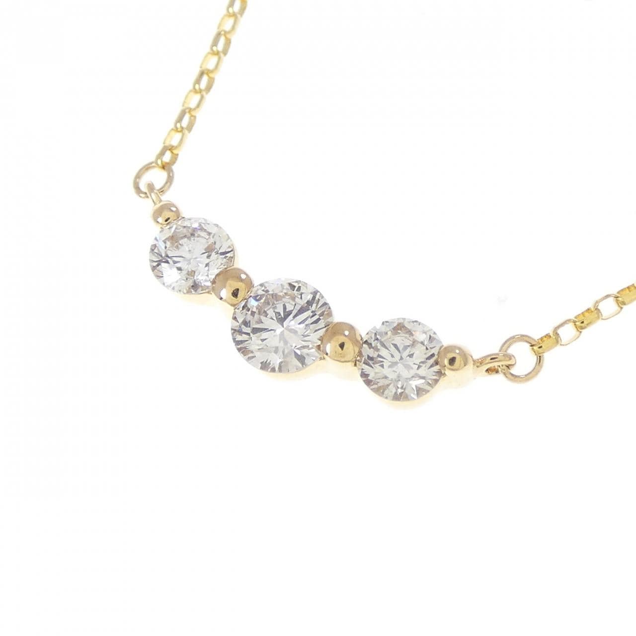 K18YG ダイヤモンド ネックレス 0.30CT