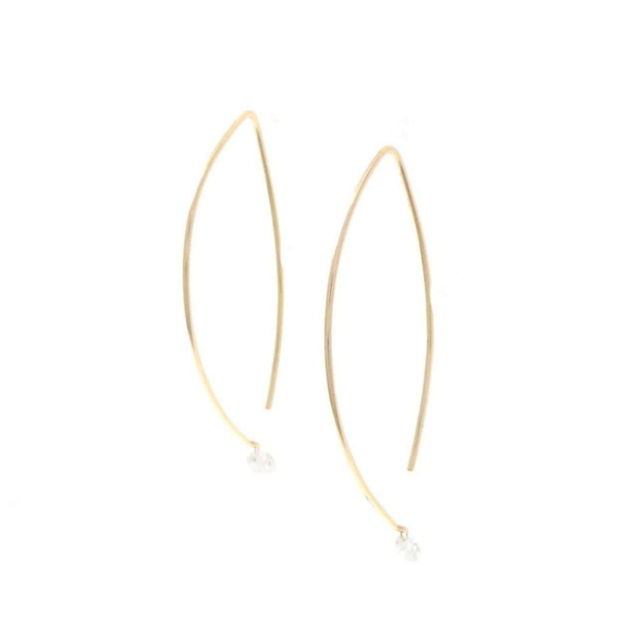 K18YG ダイヤモンド ピアス