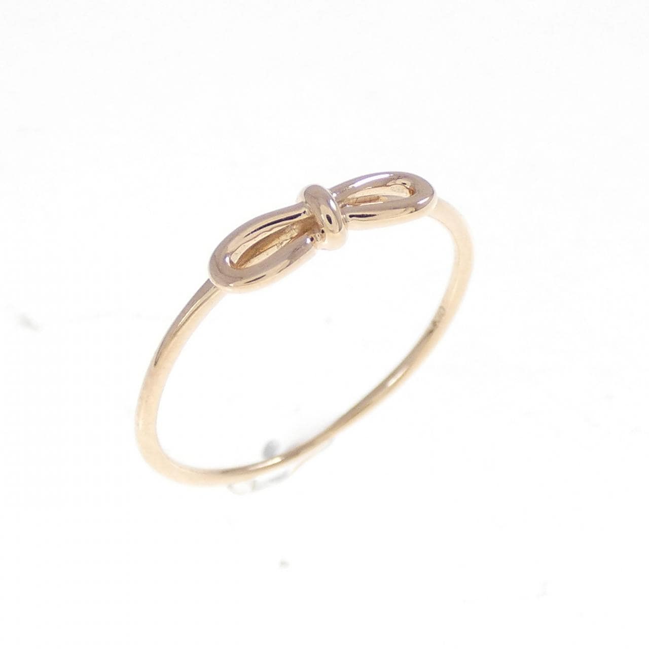 K10PG リボン ピンキーリング