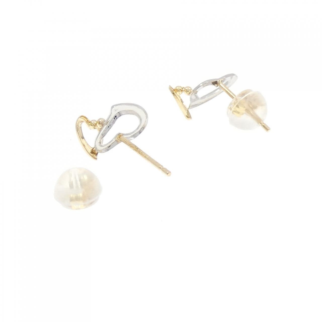 PT900/K18YG愛心耳釘