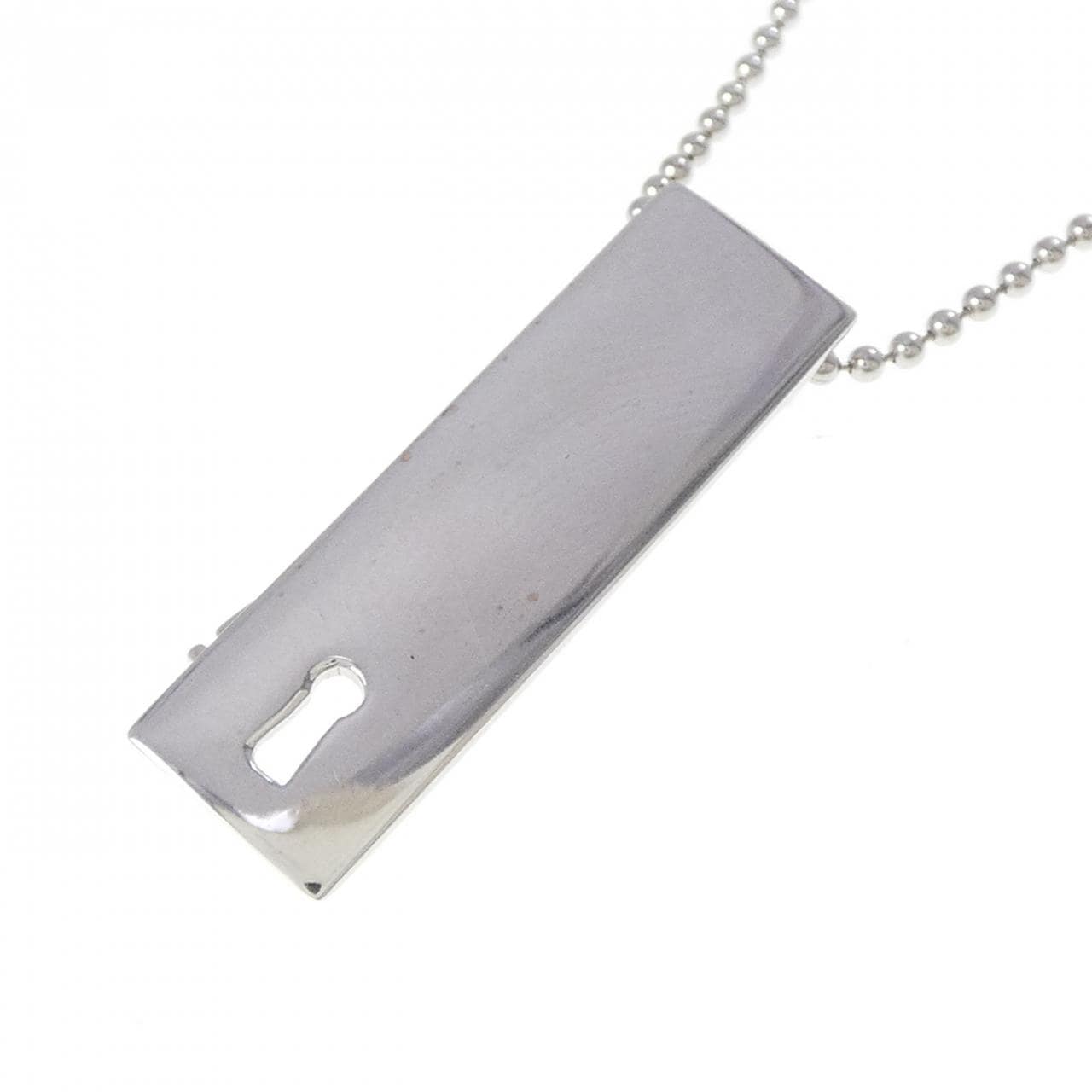 K18WG キー ネックレス