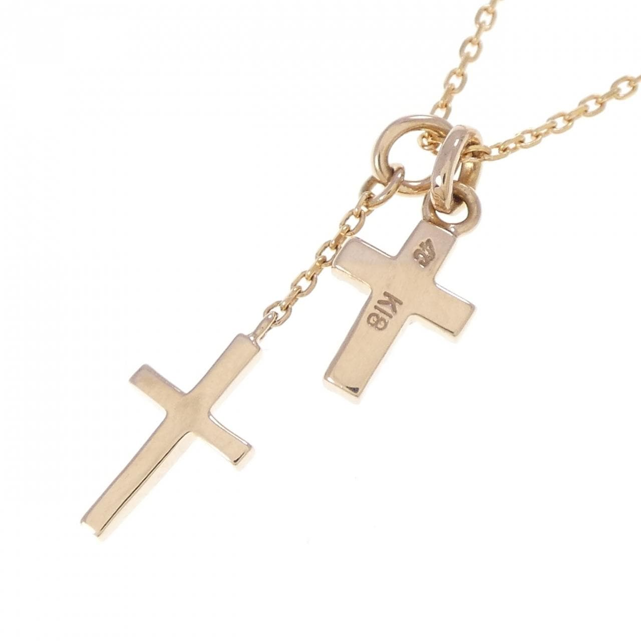 4゜C クロス ダイヤモンド ネックレス