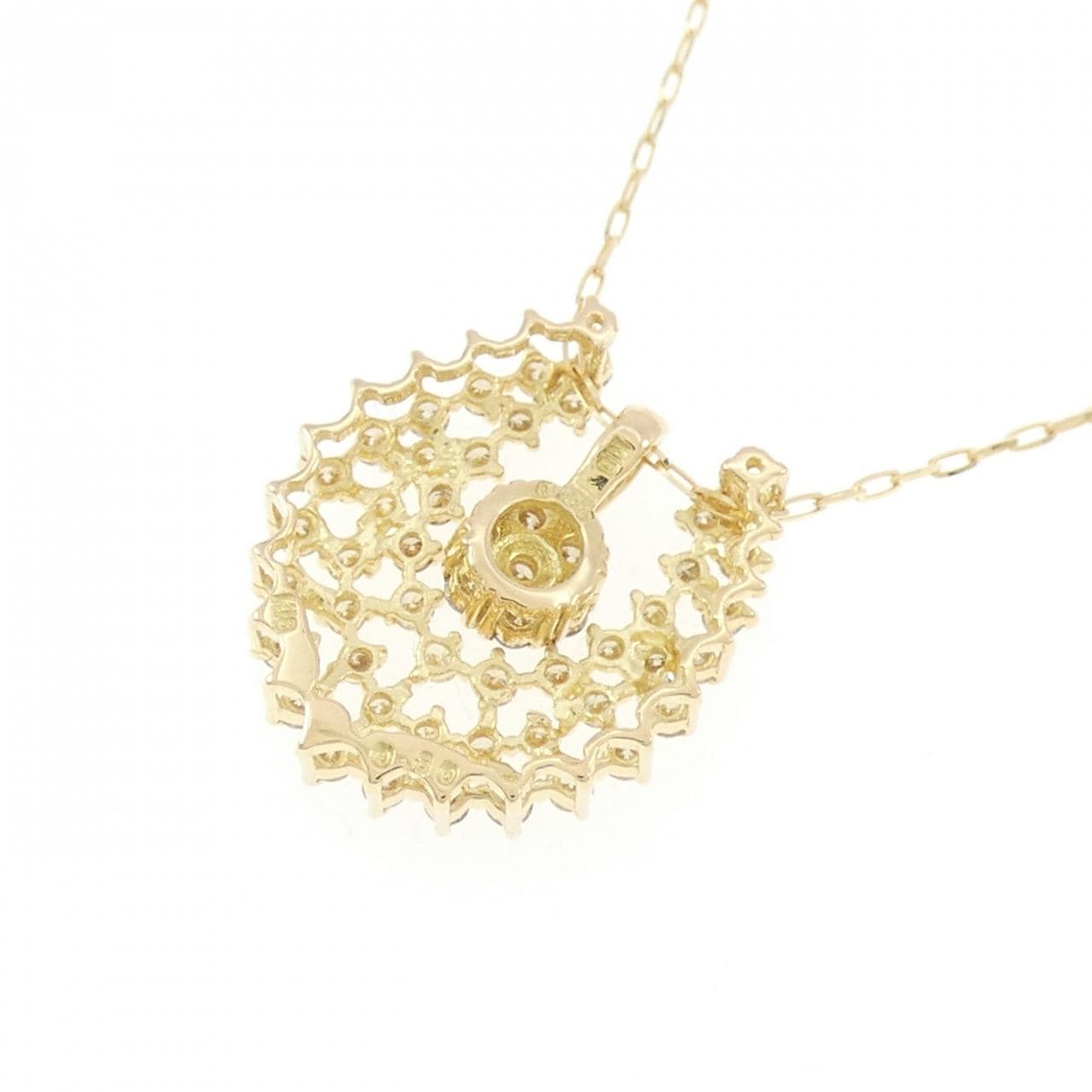 K18YG 2WAY ダイヤモンド ネックレス 0.30CT