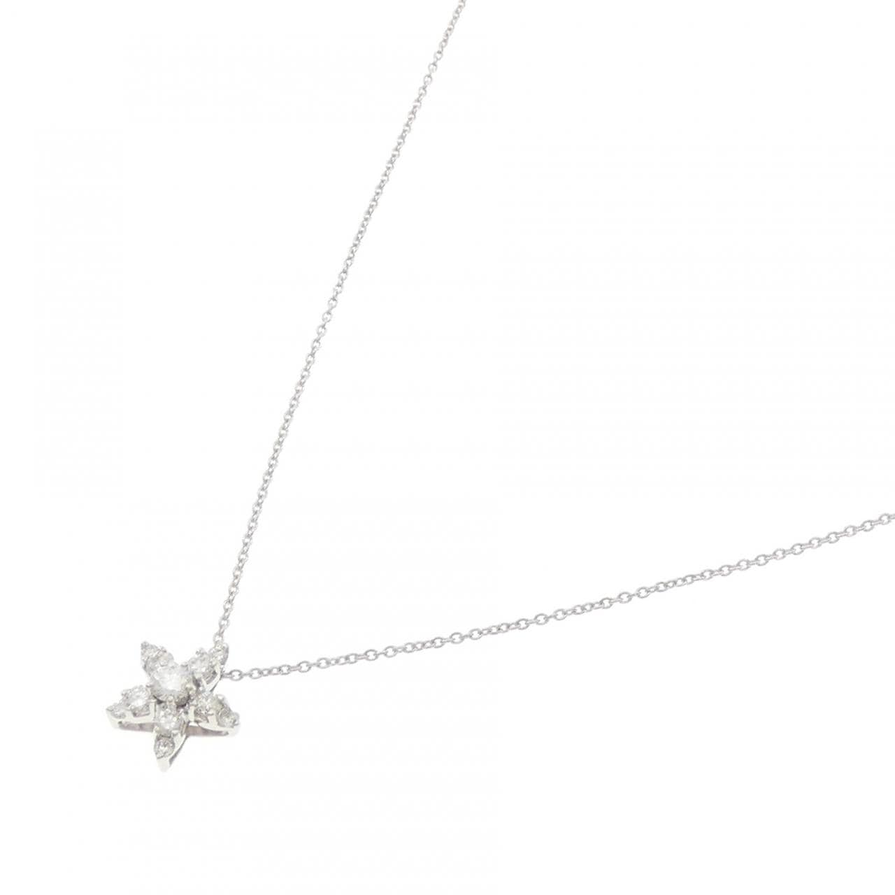 K18WG ダイヤモンド ネックレス