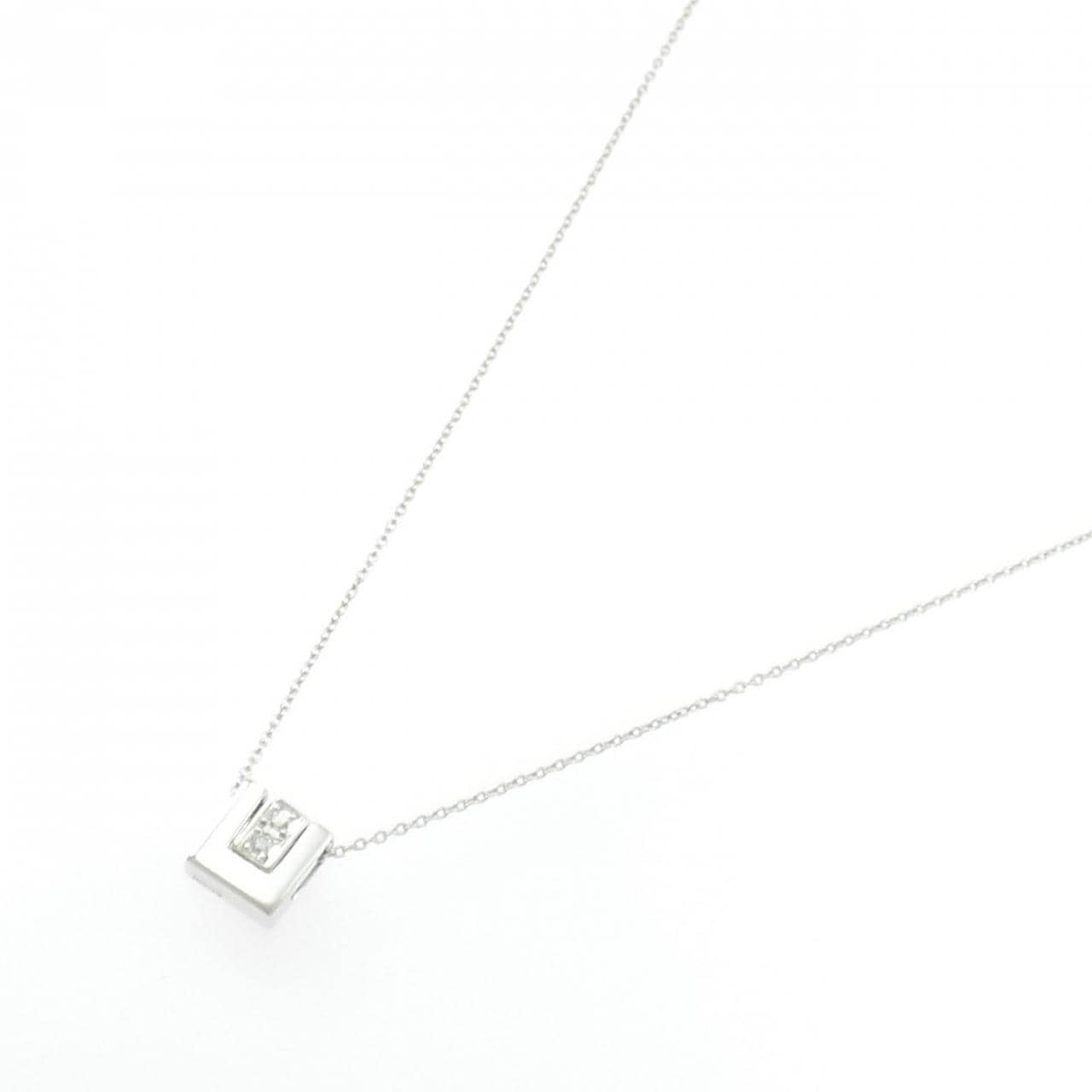 K18WG ダイヤモンド ネックレス 0.04CT
