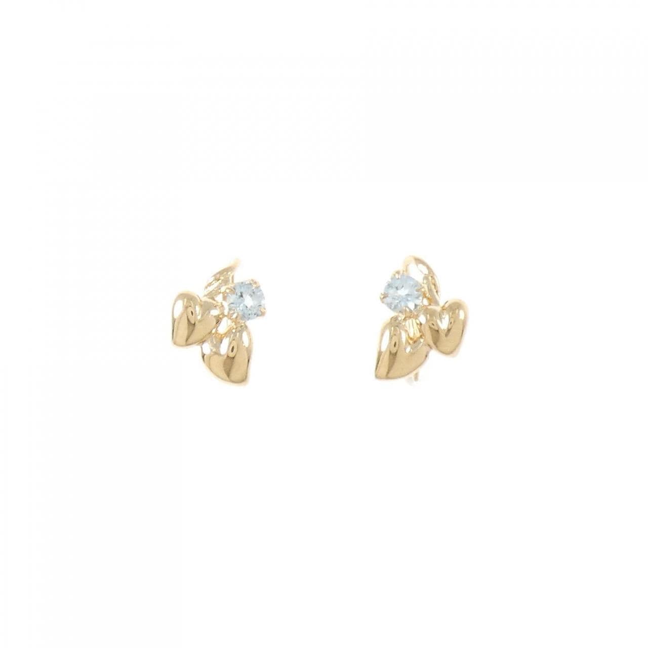 4゜C ブルートパーズ ピアス