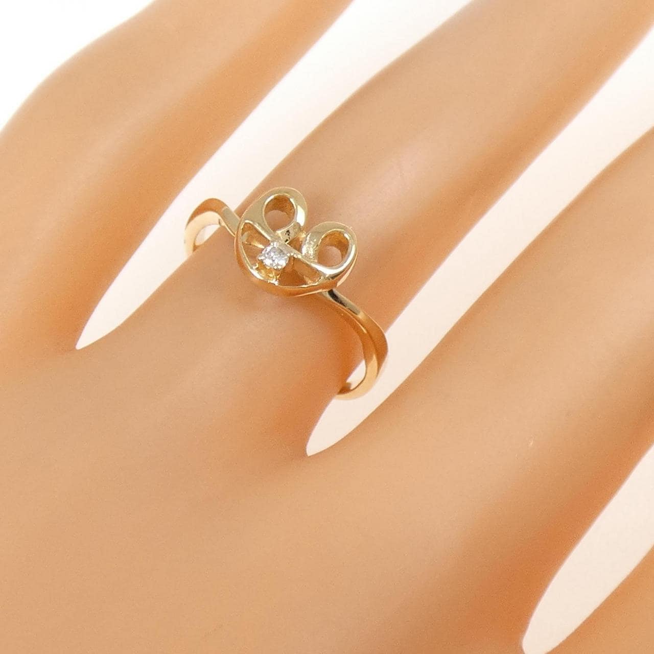 K18YG ダイヤモンド リング