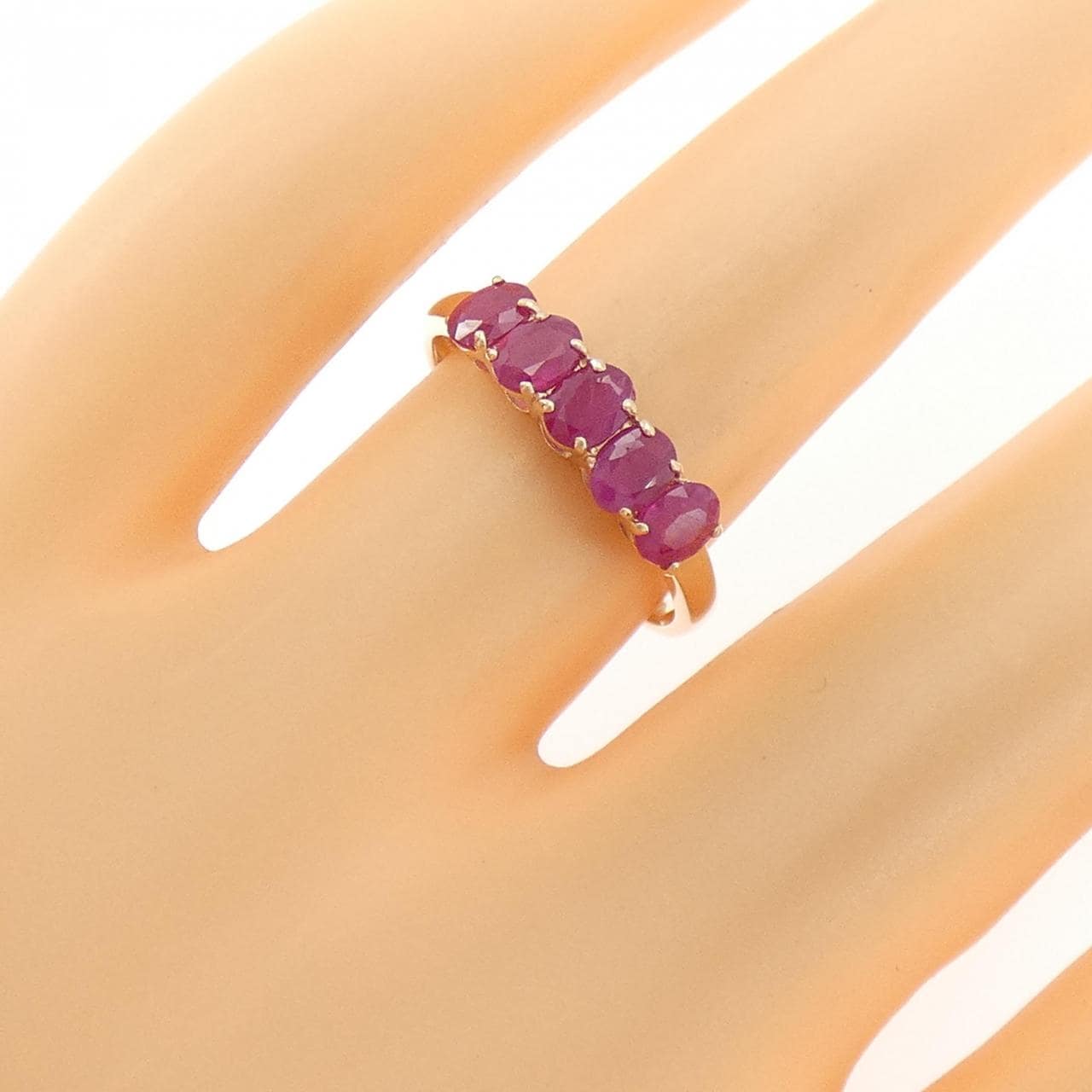 K10PG ルビー リング 1.21CT
