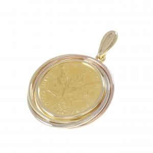 18Kスリーカラー(枠) コイン ペンダント