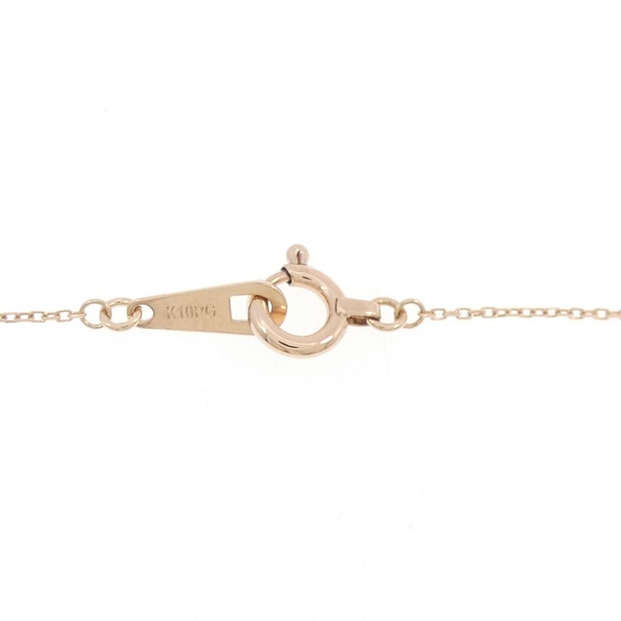 K10PG イニシャルY ダイヤモンド ネックレス