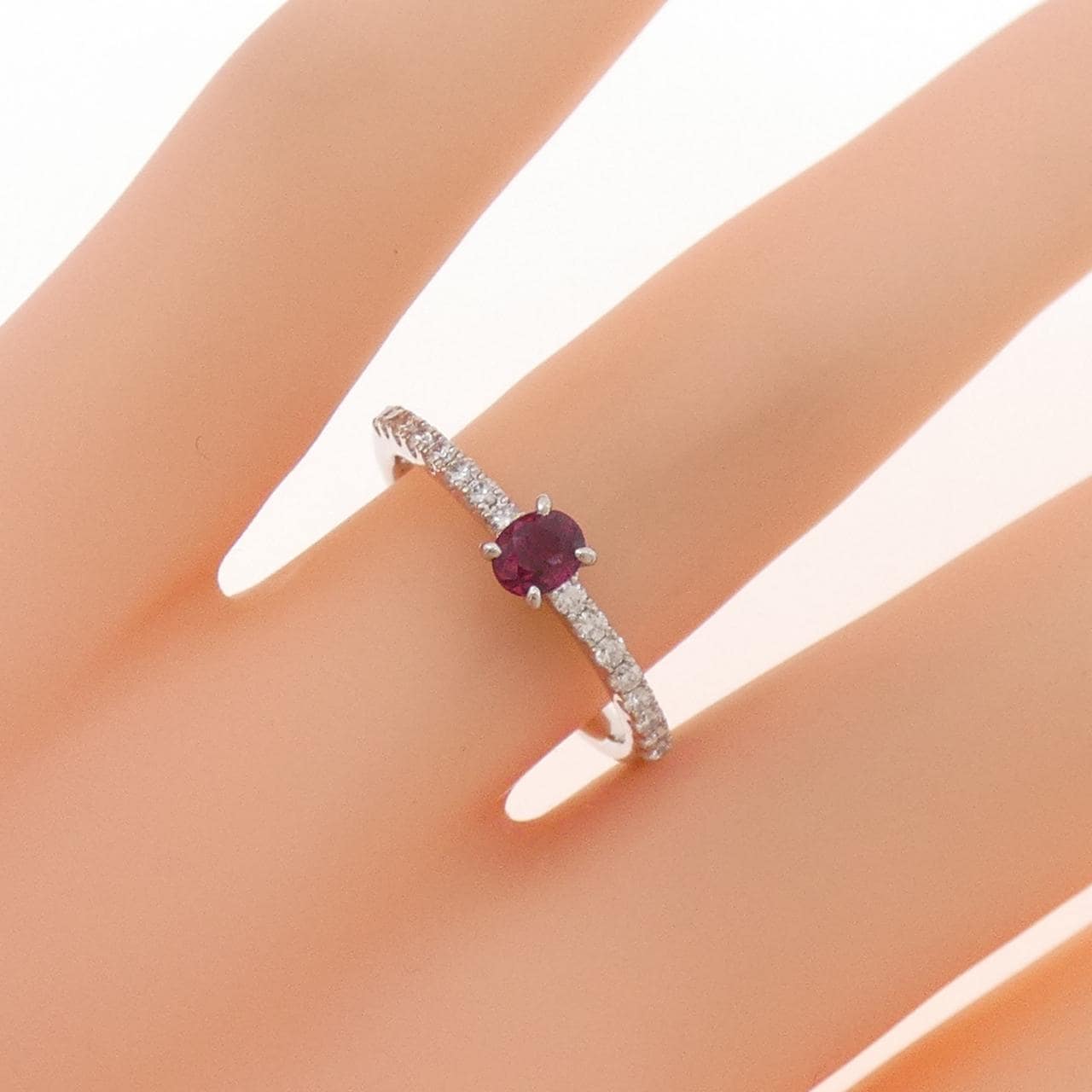 PT900 ルビー リング 0.27CT