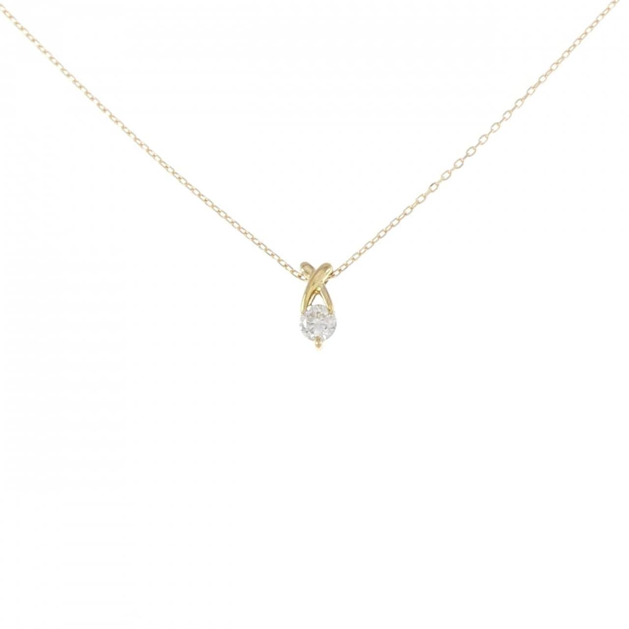 [BRAND NEW] K18YG Diamond Necklace 0.115CT