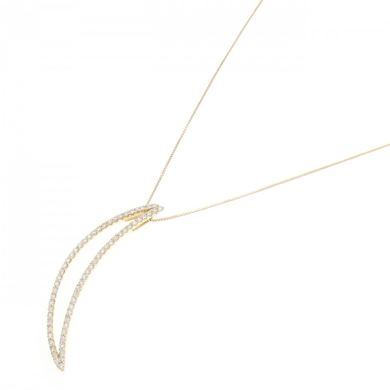 K18YG ダイヤモンド ネックレス 0.80CT