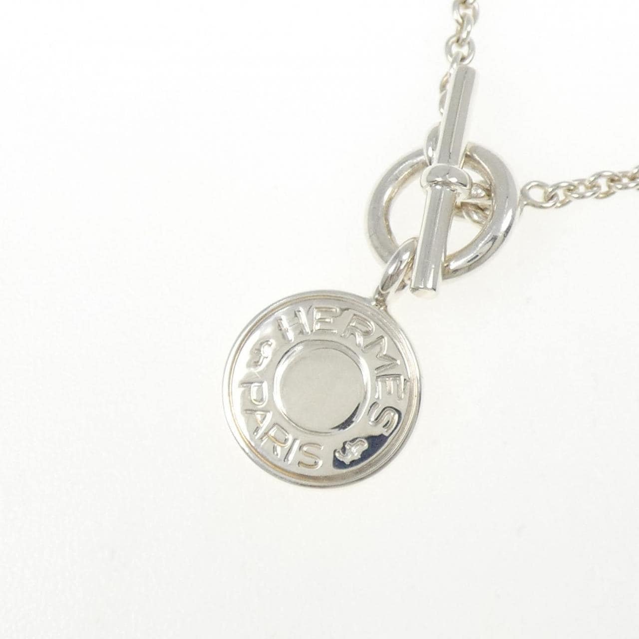 HERMES amulettes H 五彩纸屑项链