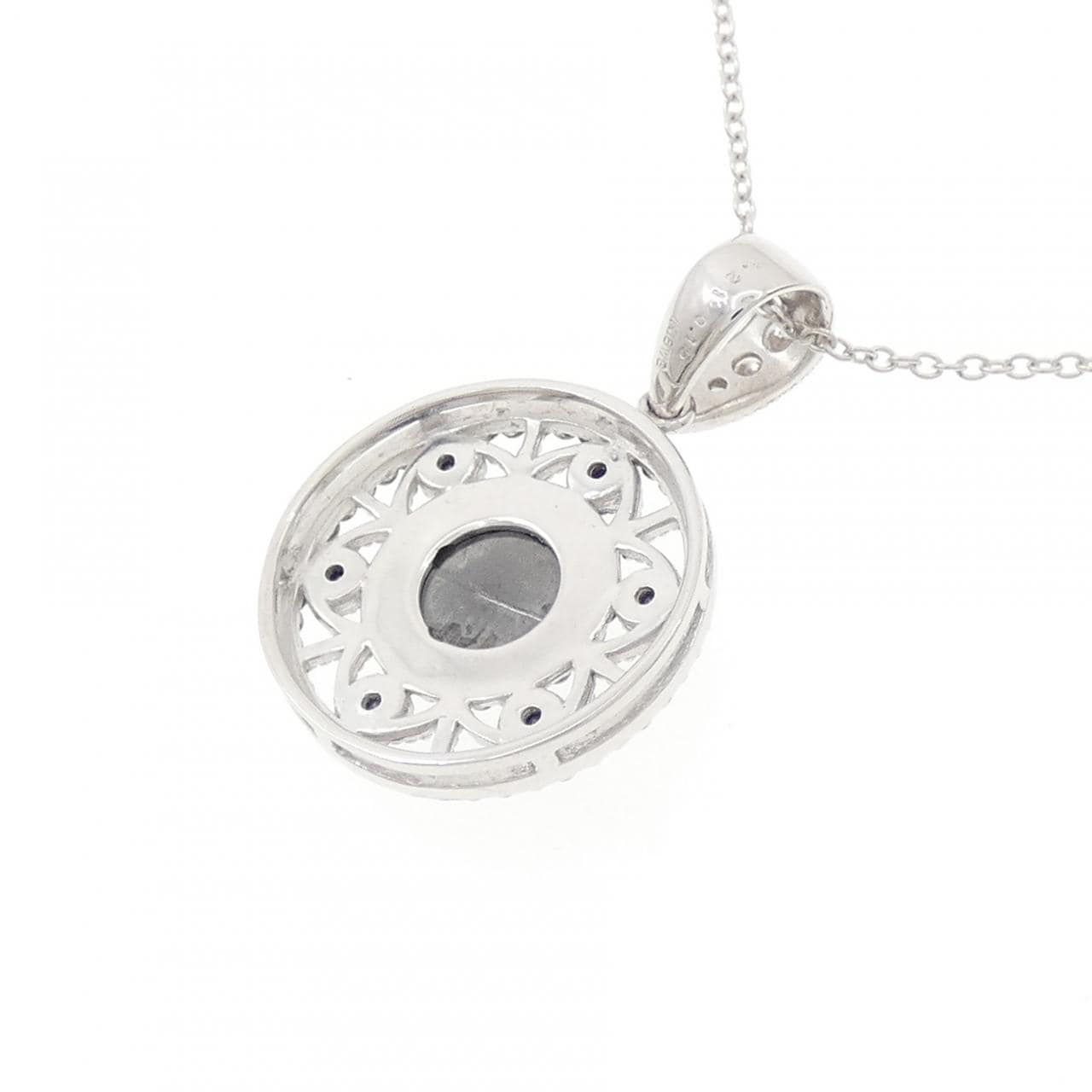 K18WG/K18BG ダイヤモンド ネックレス 1.21CT