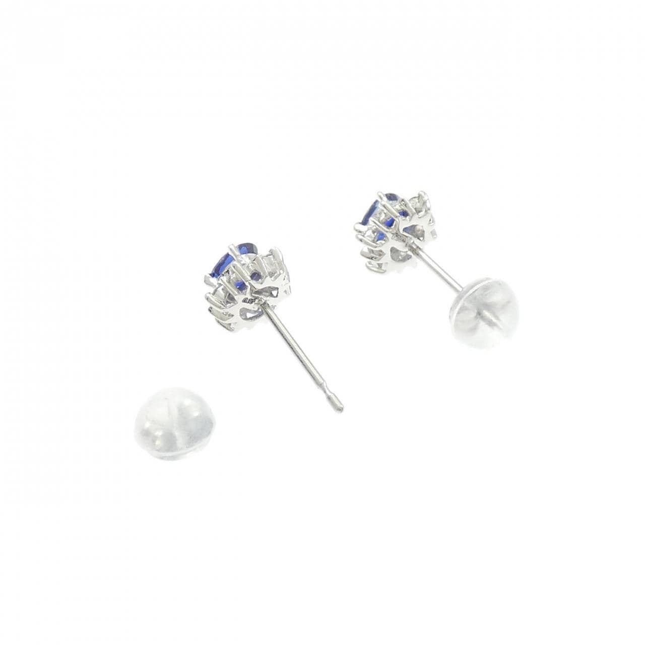 PT900 サファイヤ ピアス 0.60CT