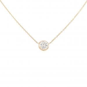 K18PG ソリティア ダイヤモンド ネックレス 1.041CT