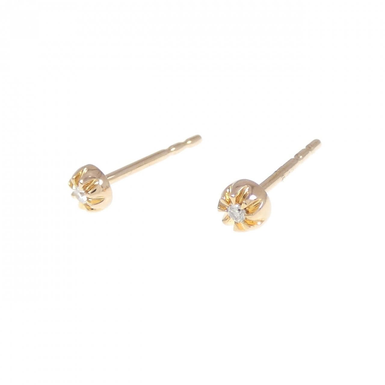 K18PG ダイヤモンド ピアス 0.03CT