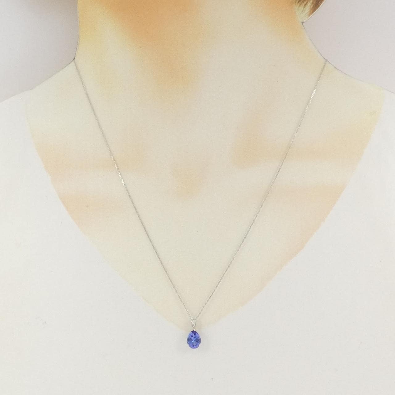 PT900/PT850 タンザナイト ネックレス 1.10CT