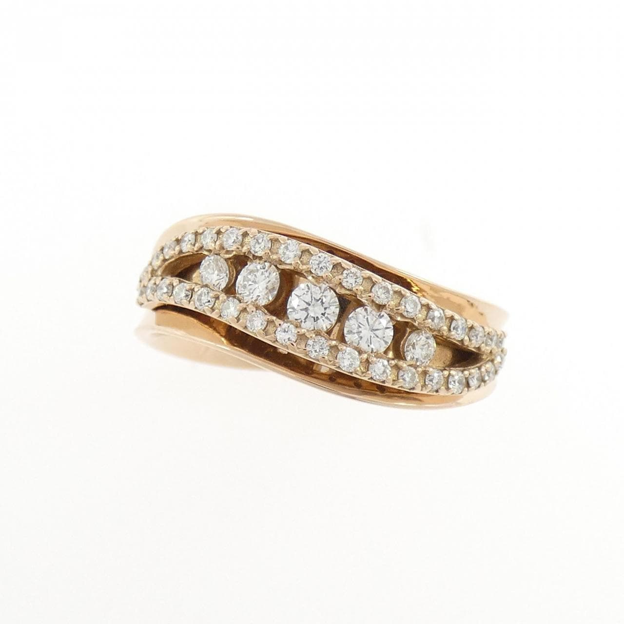 K18PG ダイヤモンド リング 0.35CT