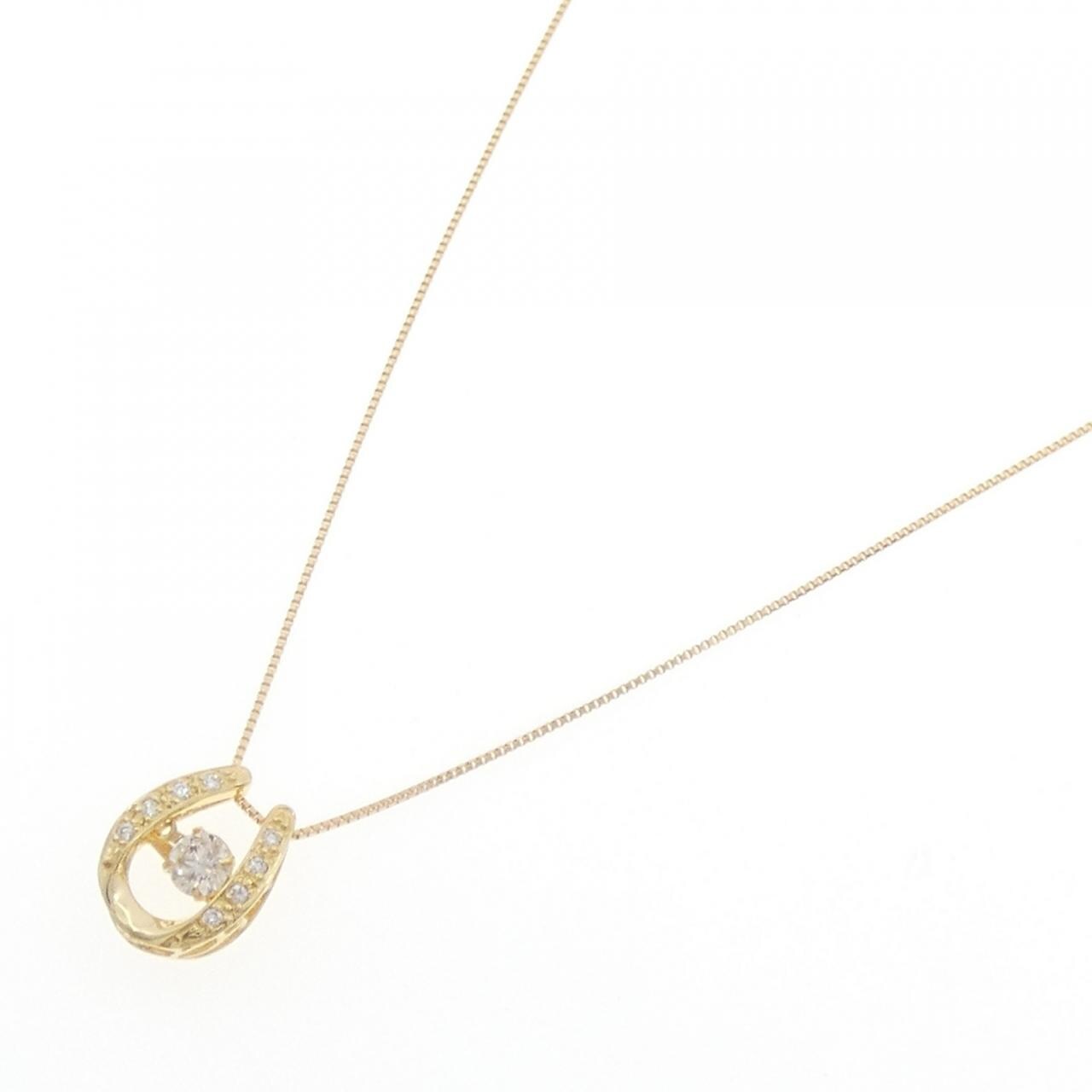 K18YG ダイヤモンド ネックレス 0.18CT
