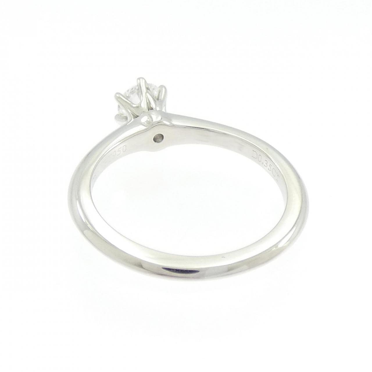 ティファニー クラシックソリティア リング 0.35CT D SI1 EXT