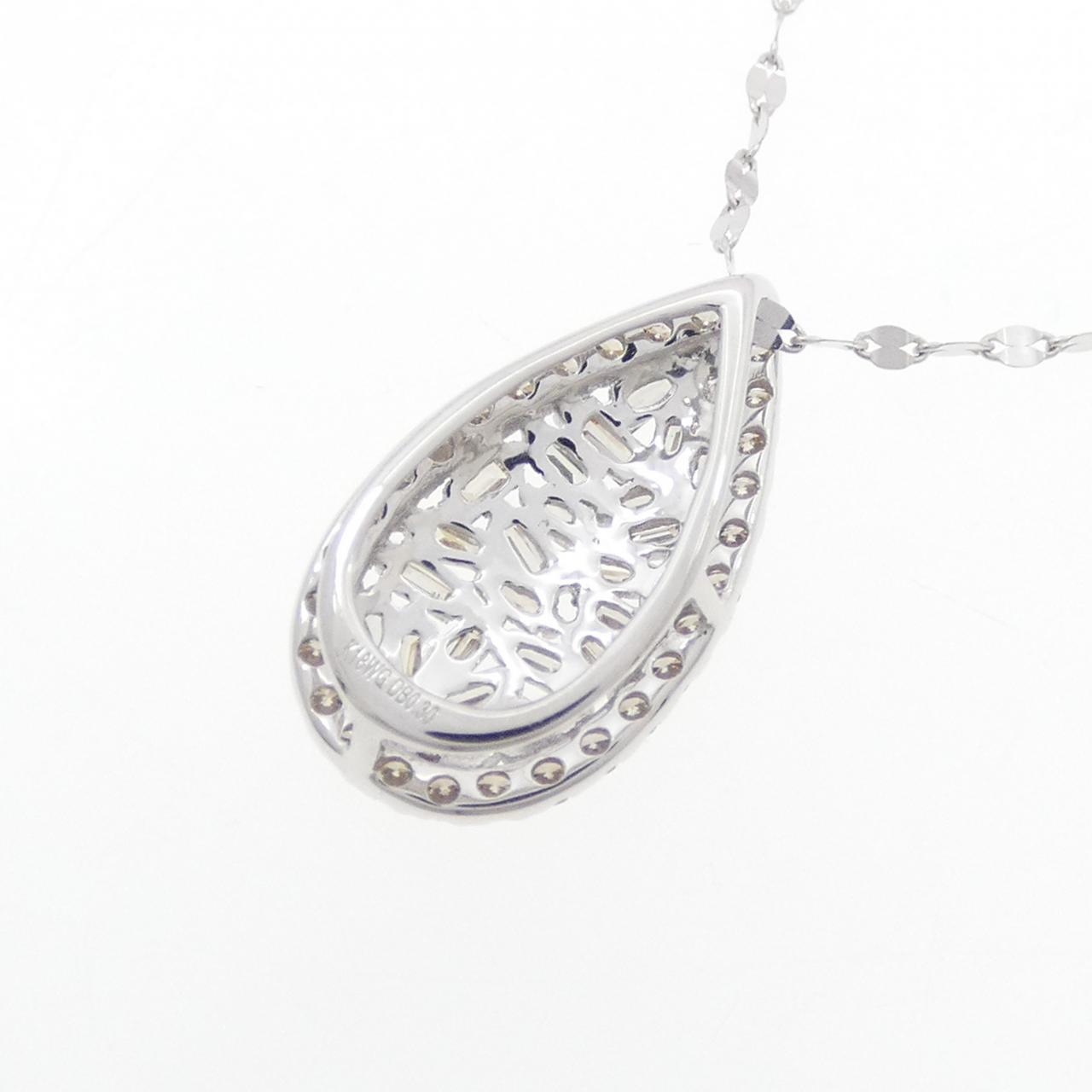 K18WG ダイヤモンド ネックレス 0.30CT